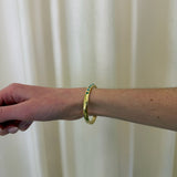 Jenna Blake - Diamond and Turquoise Gypsy Bangle