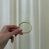 Jenna Blake - Diamond and Turquoise Gypsy Bangle