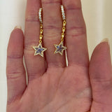 Buddha Mama: Tanzanite Star Drop Earrings