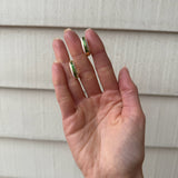 Buddha Mama: White Enamel Huggie Hoop Earrings