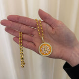 Buddha Mama: Mandala Clementine Enamel Pendant