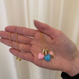 Buddha Mama: Baby Pink Skull Pendant