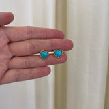 ESTABLISHED - Stone Heart Rope Accent Studs- Turquoise