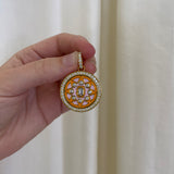 Buddha Mama: Mandala Clementine Enamel Pendant