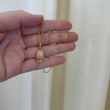 Buddha Mama: Baby Pink Skull Pendant