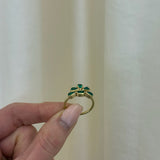 Brooke Gregson - Emerald Flower Ring