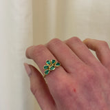 Brooke Gregson - Emerald Flower Ring