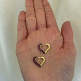 Lucy Delius - Baby Chubby Love Ruby Earrings (Antique Finish)