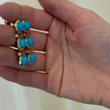 Jade Ruzzo - Gilda 3-Stone Drop Earrings - Turquoise