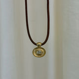Jade Ruzzo - One of a Kind Gong Pendant - Diamond