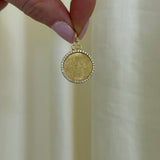 Devon Woodhill - Classic Disc Charm - Yellow Gold Diamond