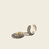 Lucy Delius - Cognac Diamond Chubby Huggies (Antique Finish)