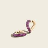 Lucy Delius - Baby Chubby Love Ruby Earrings (Antique Finish)
