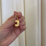 Boohier- Yellow Gold Diamond Letter and Number Charm