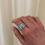 Buddha Mama: Sky Blue Star Band Ring