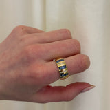 Sorellina - Tarot Baguette Ring - Blue Sapphire