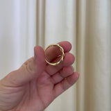 For Future Reference - Chain Link Ring with Diamonds