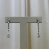 For Future Reference - Dangle Platinum Diamond Earrings