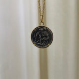 For Future Reference - Ancient Silver Coin Necklace