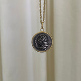 For Future Reference - Ancient Silver Coin Necklace