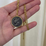 For Future Reference - Ancient Silver Coin Necklace