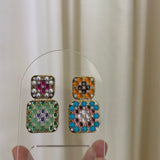 Harwell Godfrey- Granny Square Thelma Earrings