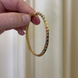 Harwell Godfrey- Knife Edge Rainbow Bangle