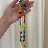 Harwell Godfrey - Rainbow Bead Open Bail Necklace 18"