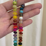 Harwell Godfrey - Rainbow Bead Open Bail Necklace 18"