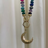 Harwell Godfrey- Mini Textured Moon Pendant