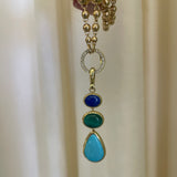 Jenna Blake - Totem Charm- Lapis, Malachite, Turquoise