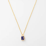 Mini Padlock Lapis Diamond Pave - James Banks Designs