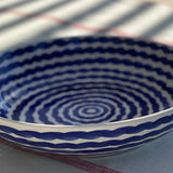 Carolina Irving & Daughters - Cobalt Blue Squiggle Serving Bowl