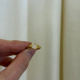 Octavia Elizabeth - The Mini Octavia Diamond Signet Ring