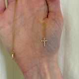 Octavia Elizabeth - Nesting Gem Cross Necklace - Small