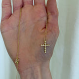 Octavia Elizabeth - Medium Nesting Gem Cross Necklace