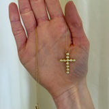 Octavia Elizabeth - Large Nesting Gem Cross Necklace