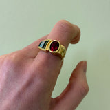 For Future Reference - Tourmaline & Opal Ring