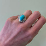 For Future Reference - Turquoise Ring with Diamonds