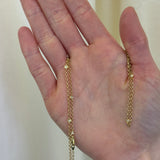 Loquet - Diamond Gold Necklace 18"