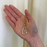 Loquet - Nova Teardrop Gold Locket 18k & Belcher Necklace Chain 18"