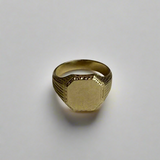 For Future Reference - 10k Gold Signet Ring Size - 11.5 - 1940's