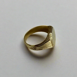 For Future Reference - 10k Gold Signet Ring Size - 11.5 - 1940's
