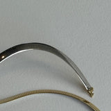 For Future Reference Vintage - Reversible 14" Herringbone Necklace