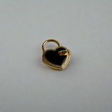 James Banks - Black Onyx Mini Heart Padlock