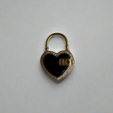 James Banks - Black Onyx Mini Heart Padlock