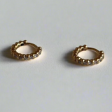Howl- Diamond Huggie Earrings