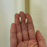 Lucy Delius - Baby Carre Cut Half Hoops Polished