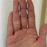 Lucy Delius - Diamond Hinged Hoops (Antique Finish)