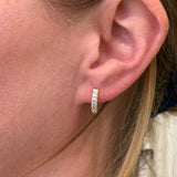 Lucy Delius - Baby Carre Cut Half Hoops Polished
